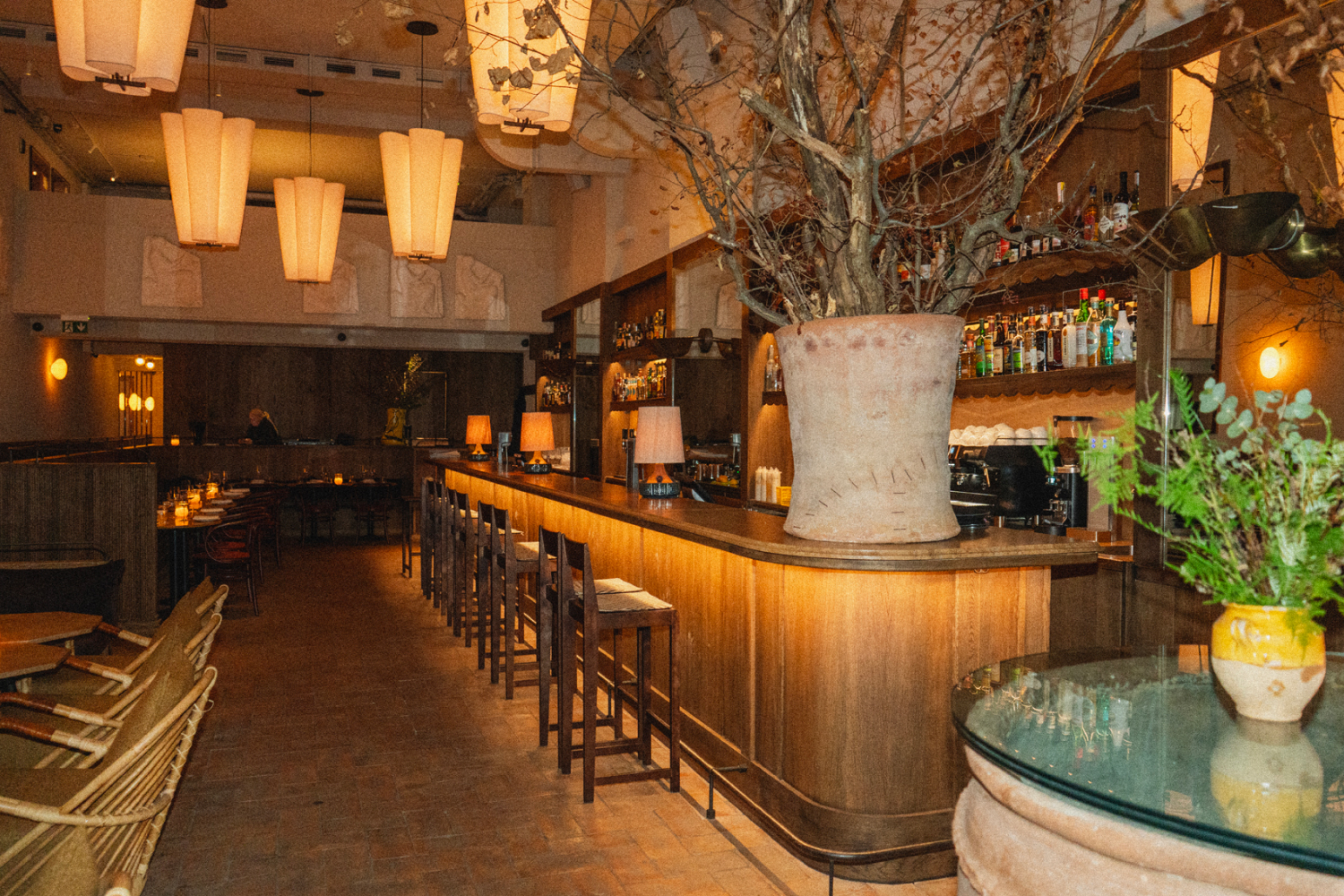 Interiør fra Ambra restaurant i København