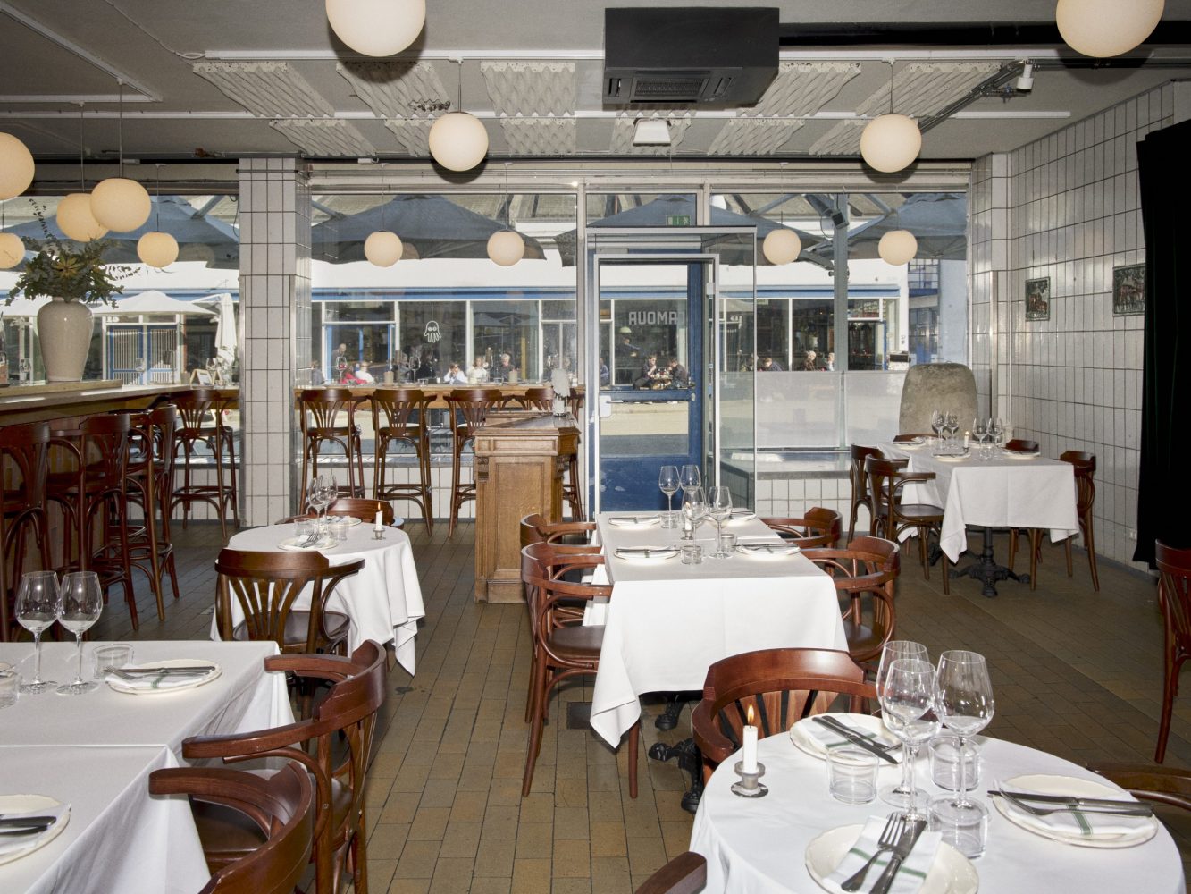 Interiør fra Camour restaurant i København